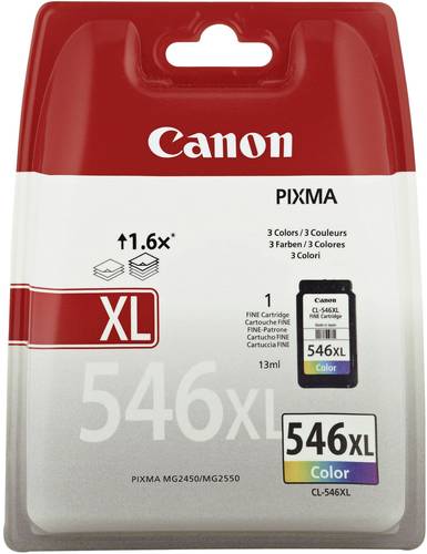 Canon Druckerpatrone CL-546XL Original Cyan, Magenta, Gelb 8288B001 von Canon