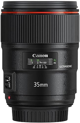 Canon EF 35mm F1. 4L II USM Objektiv (72mm Filtergewinde) schwarz von Canon