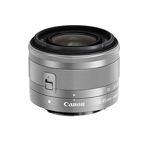Canon EF-M 15-45mm F3.5-6.3 is STM Objektiv (49mm Filtergewinde, Silber Canon EF-M 15-45mm F3.5-6.3 is STM Objektiv (49mm Filtergewinde, Silber von Canon