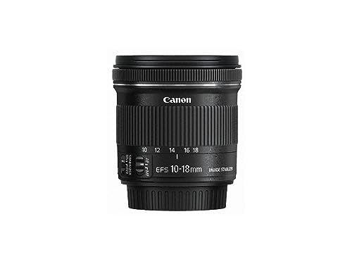 Canon EF-S 10-18mm F4.5-5.6 IS STM Ultraweitwinkel Objektiv (67mm Filtergewinde) schwarz von Canon