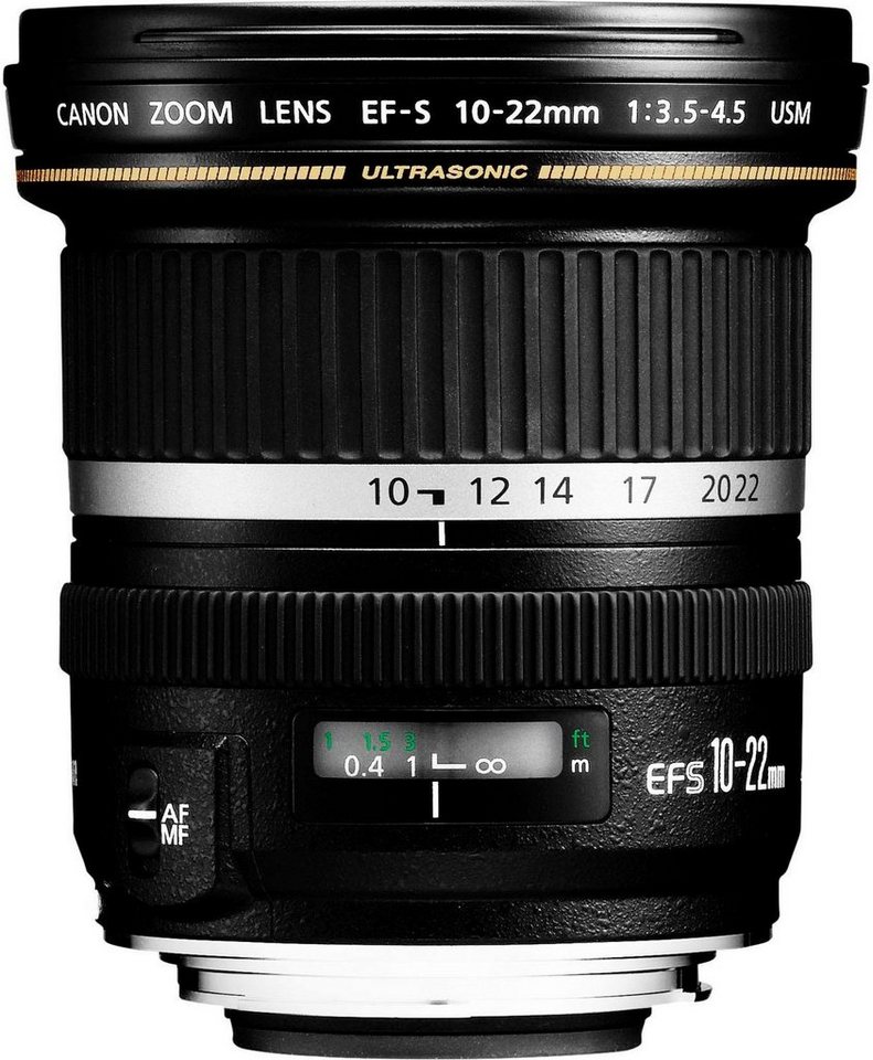 Canon EF-S 10-22mm f/3.5-4.5 USM Zoomobjektiv, (Passend für Canon EOS EF-S System Kameras (z.B. EOS 250D) von Canon