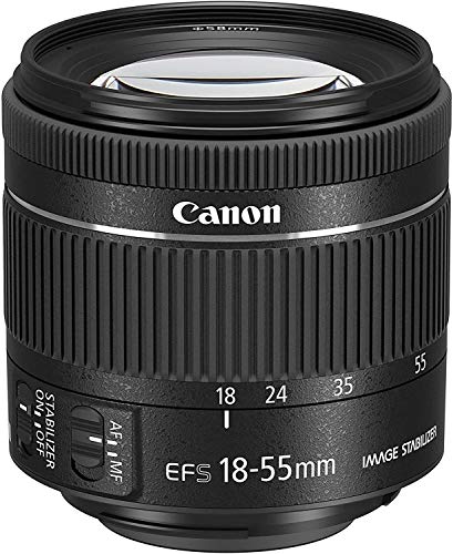 Canon EF-S 18-55mm F4.0-5.6 is STM Objektiv (58mm Filtergewinde) schwarz von Canon