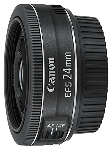 Canon EF-S 24mm F2.8 STM Pancake-Objektiv (52mm Filtergewinde) schwarz, EF-S2428STM von Canon