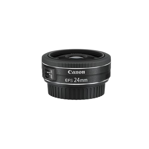 Canon EF-S 24mm F2.8 STM Pancake-Objektiv (52mm Filtergewinde) schwarz, EF-S2428STM von Canon