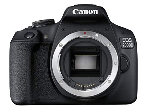 Canon EOS 2000D APS-C DSLR-Kameragehäuse | 24,1 MP, fest integrierter 3-Zoll-LCD-Monitor, Reihenaufnahmen mit 3 Bildern/Sek, Full-HD-Video, Dual Pixel CMOS AF, WLAN + Bluetooth (UK Stecker Version) Canon EOS 2000D APS-C DSLR-Kameragehäuse | 24,1 MP, fest integrierter 3-Zoll-LCD-Monitor, Reihenaufnahmen mit 3 Bildern/Sek, Full-HD-Video, Dual Pixel CMOS AF, WLAN + Bluetooth (UK Stecker Version) von Canon