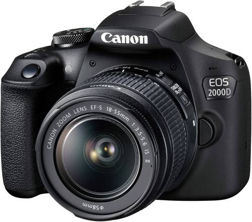 Canon EOS-2000D Digitale Spiegelreflexkamera EF-S 18-55mm IS II 24.1 Megapixel Schwarz Optischer Suc Canon EOS-2000D Digitale Spiegelreflexkamera EF-S 18-55mm IS II 24.1 Megapixel Schwarz Optischer Suc von Canon