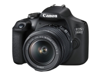 Canon EOS 2000D Gehäuse + EF-S 18-55mm f3.5-5.6 III Kit, 24,1 MP, 6000 x 4000 Pixel, CMOS, Full HD, Schwarz von Canon