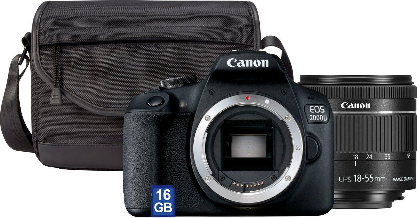 Canon EOS 2000D Kit Spiegelreflexkamera (EF-S 18-55 IS II, 24,1 MP, NFC, WLAN (Wi-Fi), inkl. EF-S 18-55 IS II Objektiv) von Canon