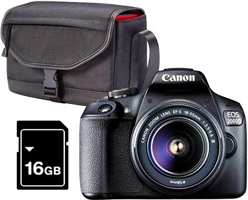Canon EOS 2000d Kit Cámara Réflex 24,1mp WiFi NFC + Objetivo Ef-s18-55mm + Bolsa + Sd 16gb Canon EOS 2000d Kit Cámara Réflex 24,1mp WiFi NFC + Objetivo Ef-s18-55mm + Bolsa + Sd 16gb von Canon