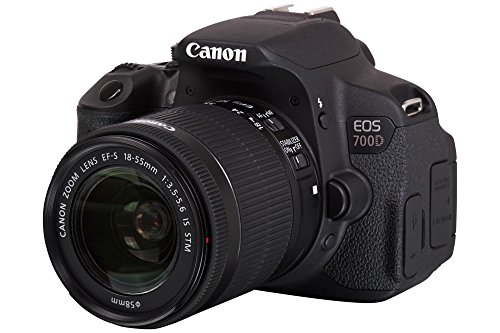 Canon EOS 700D Digitale Spiegelreflexkamera (EF-S 18–55 mm f/3,5–5,6 is STM-Objektiv, 18 MP, CMOS-Sensor), 7,6 cm (3 Zoll) LCD von Canon
