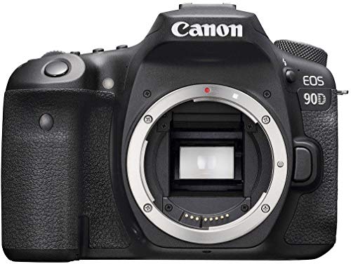 Canon EOS 90D Spiegelreflexkamera Gehäuse Body (32,5 Megapixel, 7,7 cm (3 Zoll), Bluetooth, Vari-Angle Touch Display, APS-C Sensor, 4k, Full-HD, DIGIC 8, WLAN), schwarz von Canon