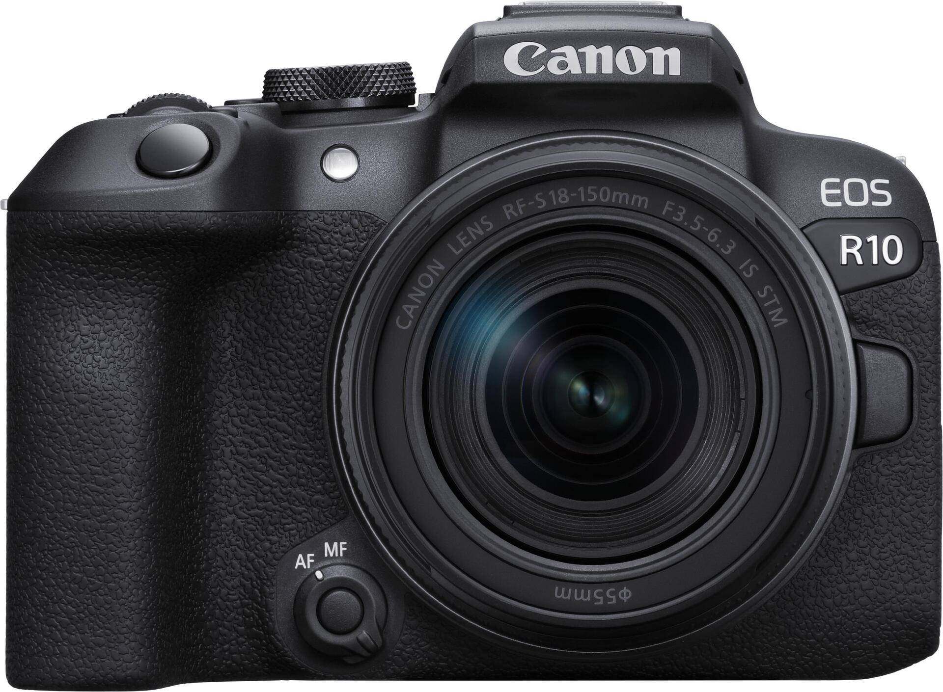 Canon EOS R10 + RF-S 18-150mm IS STM MILC 24,2 MP CMOS 6000 x 4000 Pixel Schwarz (5331C017) von Canon