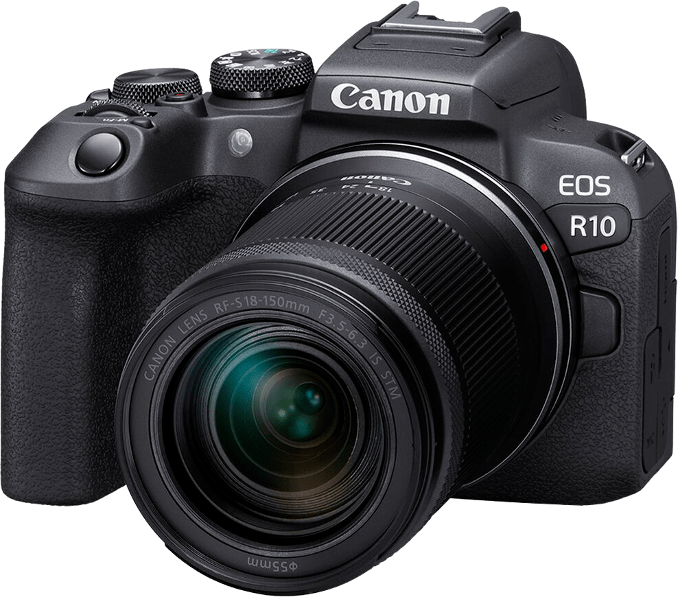 Canon EOS R10 + RF-S 18-150mm f/3,5-6,3 IS STM + EF-EOS R Bajonett-Adapter von Canon