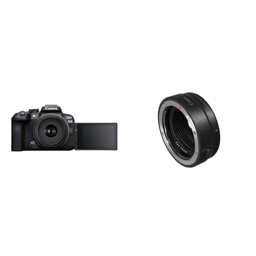Canon EOS R10 Systemkamera + RF-S 18-45mm F4.5-6.3 is STM Zoomobjektiv & Bajonettadapter EF-EOS R für EOS R Systemkameras kompatibel mit EF und EF-S Objektiven Schwarz Canon EOS R10 Systemkamera + RF-S 18-45mm F4.5-6.3 is STM Zoomobjektiv & Bajonettadapter EF-EOS R für EOS R Systemkameras kompatibel mit EF und EF-S Objektiven Schwarz von Canon