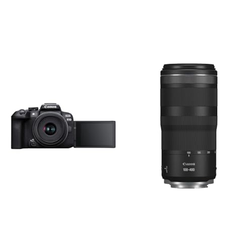 Canon EOS R10 Systemkamera + RF-S 18-45mm F4.5-6.3 is STM Zoomobjektiv & Objektiv RF 100-400mm F5.6-8 is USM Supertele-Objektiv Canon EOS R10 Systemkamera + RF-S 18-45mm F4.5-6.3 is STM Zoomobjektiv & Objektiv RF 100-400mm F5.6-8 is USM Supertele-Objektiv von Canon