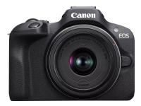 Canon EOS R100 + RF-S 18-45mm F4.5-6.3 IS STM Kit, 24,1 MP, 6000 x 4000 Pixel, CMOS, 4K Ultra HD, 309 g, Schwarz von Canon