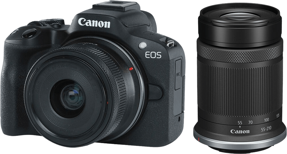 Canon EOS R50 + RF-S 18-45mm + RF-S 55-210mm, Camera kit von Canon