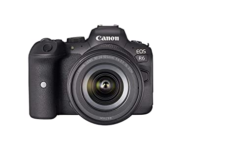 Canon EOS R6 Vollformat Systemkamera - Gehäuse + Objektiv RF 24-105mm F4-7.1 IS STM (spiegellos, 20,1 MP, 4K UHD, 5 Achsen Bildstabilisator, 7,5cm vari angle LCD II, WLAN, Bluetooth, USB 3.1), schwarz von Canon