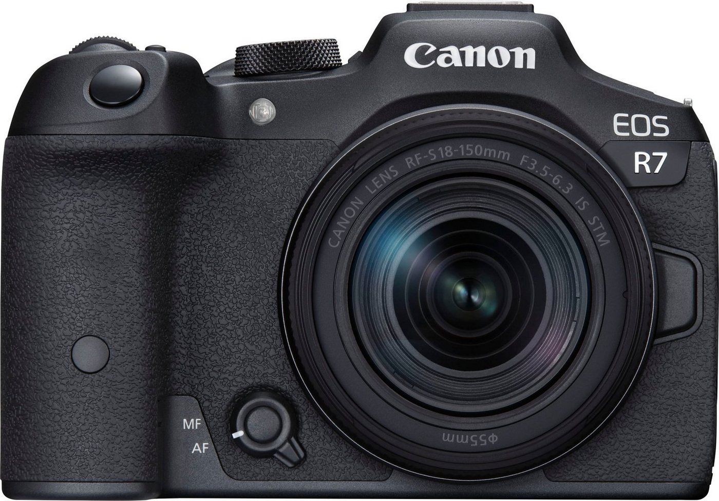 Canon EOS R7 + RF-S 18-150mm F3.5-6.3 IS STM Systemkamera (RF-S 18-150mm F3,5-6,3 IS STM, 34,4 MP, Bluetooth, WLAN) von Canon