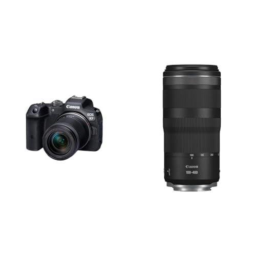 Canon EOS R7 Kamera spiegellose Camera + RF-S 18-150mm F3.5-6.3 is STM Objektiv & Objektiv RF 100-400mm F5.6-8 is USM Supertele-Objektiv Canon EOS R7 Kamera spiegellose Camera + RF-S 18-150mm F3.5-6.3 is STM Objektiv & Objektiv RF 100-400mm F5.6-8 is USM Supertele-Objektiv von Canon