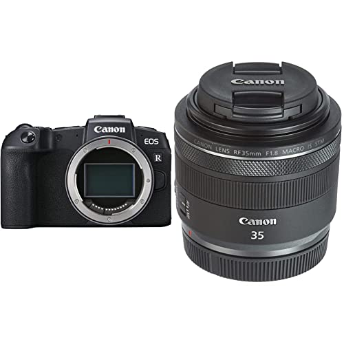 Canon EOS RP Vollformat Systemkamera - Gehäuse mit RF 35mm F1.8 Makro is STM (spiegellos, 26,2 Megapixel, 7,5 cm Clear View LCD II, 4K, DIGIC 8 Bildprozessor, WLAN, Bluetooth, Vollformat-Sensor) von Canon