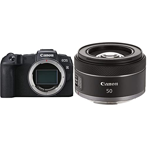 Canon EOS RP Vollformat Systemkamera - Gehäuse mit RF 50mm F1.8 STM (spiegellos, 26,2 Megapixel, 7,5 cm Clear View LCD II, 4K, DIGIC 8 Bildprozessor, WLAN, Bluetooth, Vollformat-Sensor) von Canon
