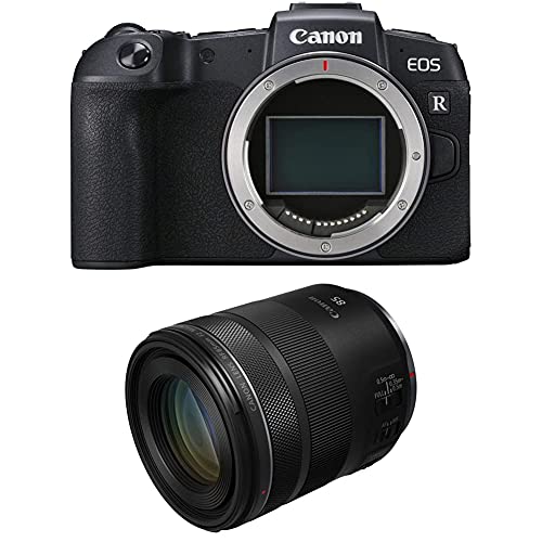 Canon EOS RP Vollformat Systemkamera - Gehäuse mit RF 85mm F2 - Macro is STM (spiegellos, 26,2 Megapixel, 7,5 cm Clear View LCD II, 4K, DIGIC 8 Bildprozessor, WLAN, Bluetooth, Vollformat-Sensor) von Canon