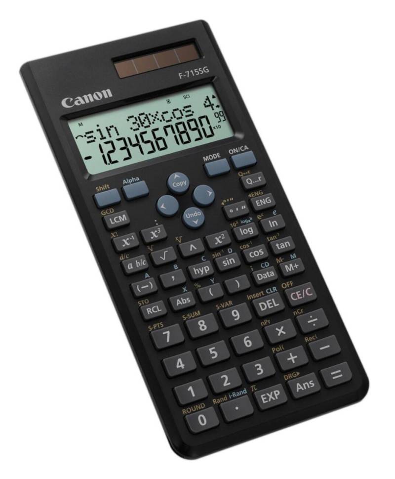 Canon F-715SG-BK Wissenschaftlicher Rechner 10 Stellen + 2 Exponenten 250 Fun... von Canon
