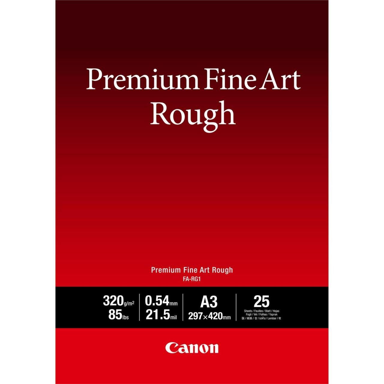 Canon FA-RG1 Premium Kunstpapier Baumwolle A3 297x420mm - 25 Blatt 320g/m² von Canon