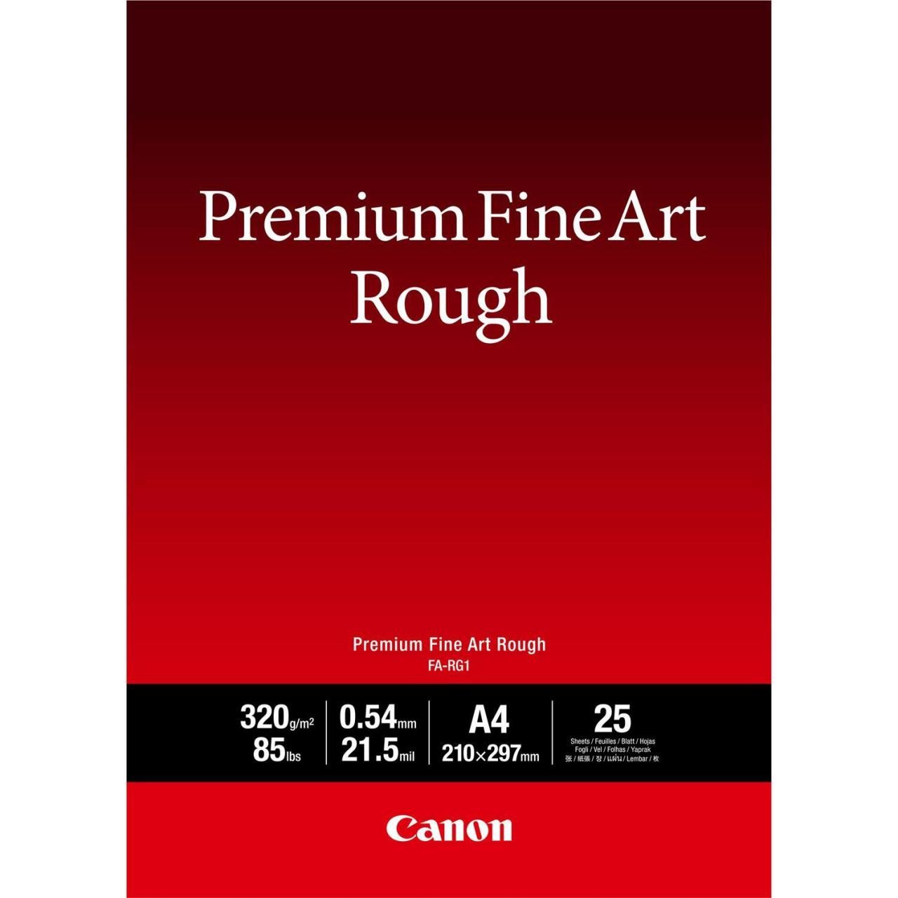 Canon FA-RG1 Premium Kunstpapier Baumwolle A4 210x297mm - 25 Blatt 320g/m² von Canon