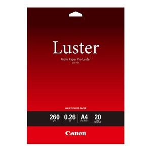 Canon Fotopapier LU-101 A4 DIN A4 hochglänzend 260 g/qm 20 Blatt Canon Fotopapier LU-101 A4 DIN A4 hochglänzend 260 g/qm 20 Blatt von Canon