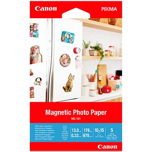 Canon Fotopapier MG-101 10,0 x 15,0 cm glänzend 670 g/qm 5 Blatt von Canon