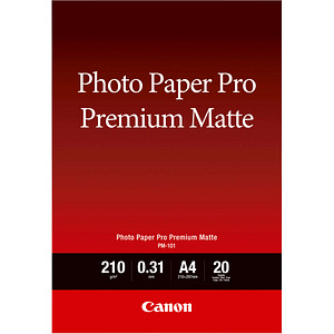 Canon Fotopapier PM-101 DIN A4 matt 210 g/qm 20 Blatt von Canon