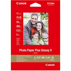 Canon Fotopapier PP-201 12,7 x 17,8 cm hochglänzend 265 g/qm 20 Blatt von Canon
