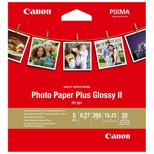 Canon Fotopapier PP-201 13,0 x 13,0 cm glänzend 265 g/qm 20 Blatt von Canon