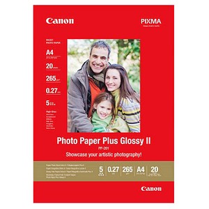 Canon Fotopapier PP-201 DIN A4 hochglänzend 265 g/qm 20 Blatt von Canon