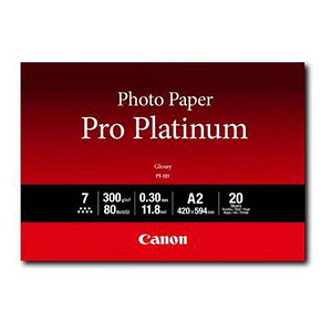 Canon Fotopapier PT-101 A2 DIN A2 hochglänzend 300 g/qm 20 Blatt von Canon