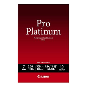 Canon Fotopapier PT-101 DIN A3+ glänzend 300 g/qm 10 Blatt Canon Fotopapier PT-101 DIN A3+ glänzend 300 g/qm 10 Blatt von Canon