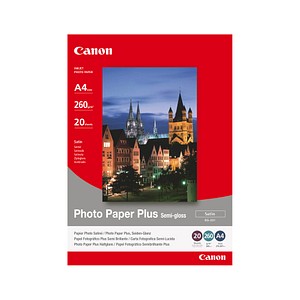 Canon Fotopapier SG-201 DIN A4 satiniert 260 g/qm 20 Blatt Canon Fotopapier SG-201 DIN A4 satiniert 260 g/qm 20 Blatt von Canon