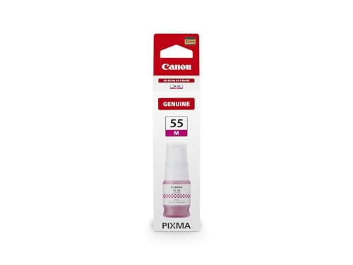 Canon GI-55M Original Tintenflasche Magenta – Bis zu 3.000 Seiten, kompatibel mit Canon MegaTank Druckern Maxify GX1050, GX2050 – Hochwertige Nachfüll-Tinte für farbbrillante Ausdrucke Canon GI-55M Original Tintenflasche Magenta – Bis zu 3.000 Seiten, kompatibel mit Canon MegaTank Druckern Maxify GX1050, GX2050 – Hochwertige Nachfüll-Tinte für farbbrillante Ausdrucke von Canon