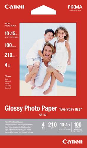 Canon GP-501 0775B003 Fotopapier 10 x 15cm 210 g/m² 100 Blatt Glänzend von Canon