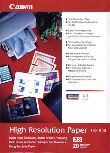 Canon HR-101N 1033A001 Fotopapier DIN A4 100 g/m² 200 Blatt Canon HR-101N 1033A001 Fotopapier DIN A4 100 g/m² 200 Blatt von Canon