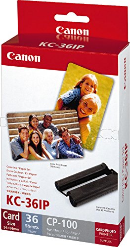 Canon KC-36IP Fotopapier für Tintenstrahldrucker, 54x86mm 36 Blatt von Canon