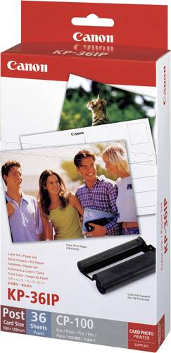 Canon KP-36IP 7737A001-36 Fotodrucker Kassette (Tinte/Papier) 36 Blatt von Canon