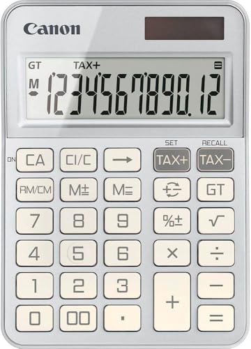 Canon KS-125KB-SL, Scientific Calculator, Suitable for School and Business, Dual Power Battery, Tax Calculations and Grand Total Function, Large Upright Angled Display Canon KS-125KB-SL, Scientific Calculator, Suitable for School and Business, Dual Power Battery, Tax Calculations and Grand Total Function, Large Upright Angled Display von Canon
