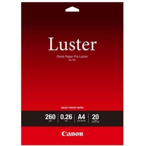 Canon LU-101 Luster Fotopapier Pro A4 210x297mm 260 g/m² - 20 Blatt von Canon