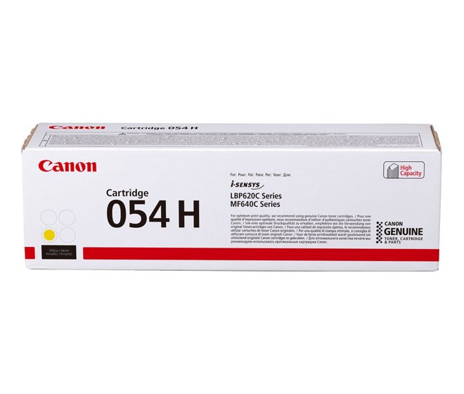 Canon Lasertoner 054H gelb 2.300 Seiten Canon Lasertoner 054H gelb 2.300 Seiten von Canon