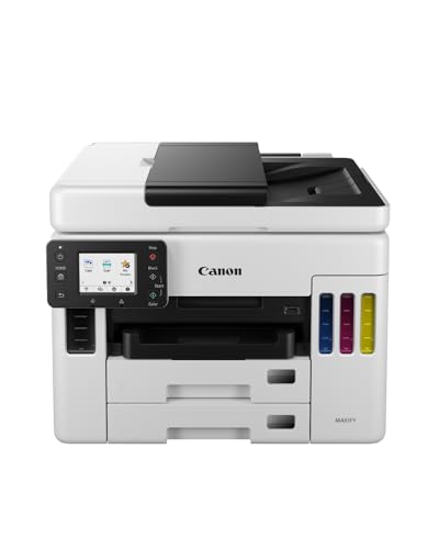 Canon MAXIFY GX7050 Drucker für den Heimgebrauch & Büro – Farbdrucker & Scanner All-in-One Kabellos | MegaTank Tintenstrahldrucker, Kopierer, Scanner & Fax | WLAN, Ethernet & USB-Verbindung A4-Drucker von Canon