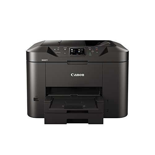 Canon MAXIFY MB2750 Multifunktionssystem Tintenstrahldrucker (DIN A4, Drucken, Scannen, Kopieren, Faxen, 7,5-cm-Touchscreen, Druckauflösung 600x1200 DPI, WLAN, Duplexdruck, 50-Blatt-ADF) schwarz von Canon