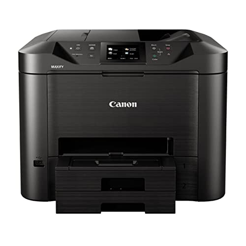 Canon MAXIFY MB5450 Tintenstrahldrucker 4-in-1 Multifunktionsgerät DIN A4 (Drucker, Scanner, Kopierer, Fax, Duplex-ADF, 600x1200 DPI, WLAN, 24/15,5 ISO-Seiten/Min., Duplexdruck, 500-Blatt-Kassette) von Canon